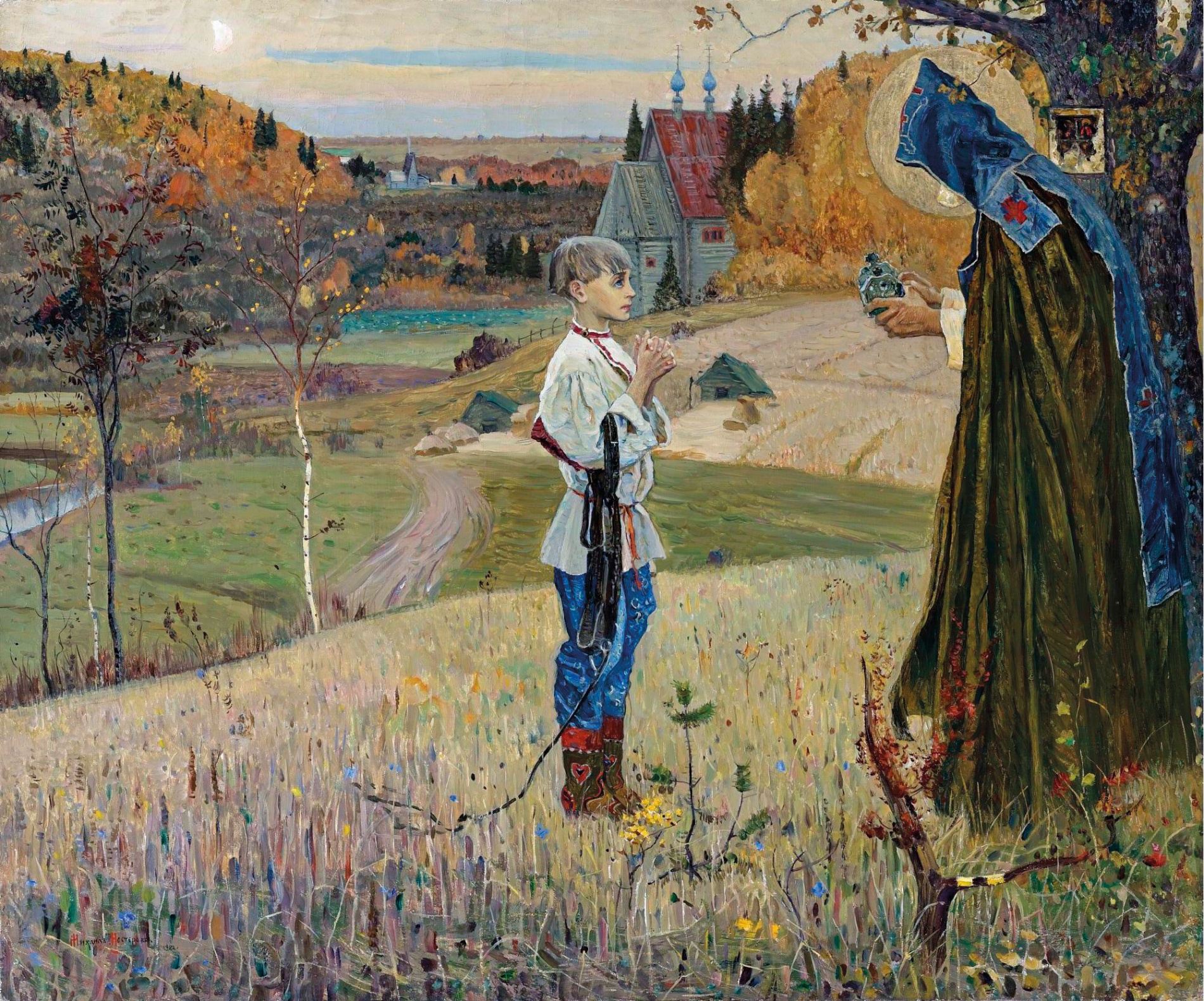 Видение отроку Варфоломею. Художник М. Нестеров, 1889–1890 гг.